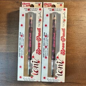 Ioni Cherry On Top Brow Pencil With Spoolie•Rosetta~Dark Brown~Cherry Extract2pk